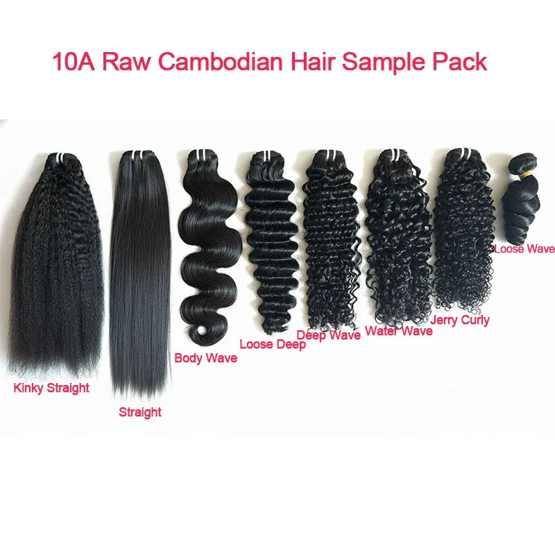 Raw Hair Bundles Sample Pack