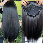 10A Custom HD/Transparent Closure Raw Hair Wig Straight