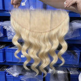 #613 Blonde Hair 13x6 HD/ Transparent Frontal Body Wave