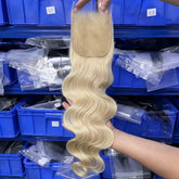 #613 Blonde Hair 5x5 HD/ Transparent Closure Body Wave