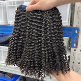 9A Raw Burmese Virgin Hair Weaving Kinky Curly