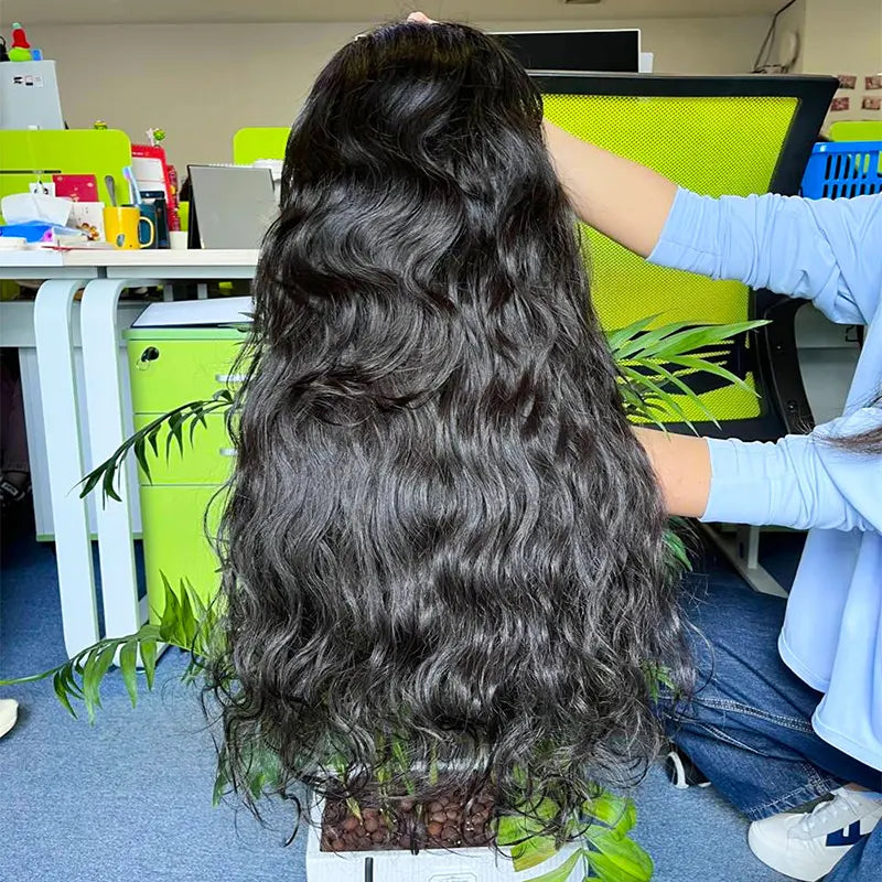 10A Custom HD/Transparent Closure Raw Hair Wig Body Wave