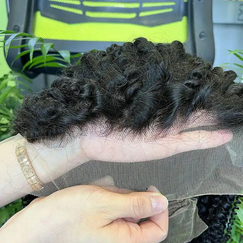 10A Custom HD/Transparent Closure Raw Hair Wig Curly
