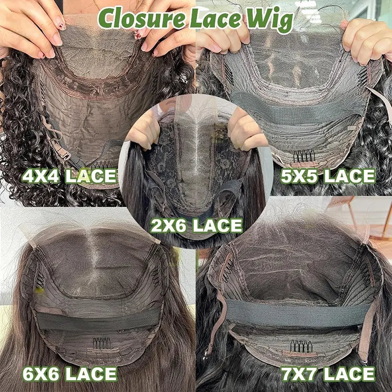 10A Custom HD/Transparent Closure Raw Hair Wig Straight