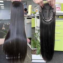 10A Custom HD/Transparent Frontal Raw Hair Wig Straight