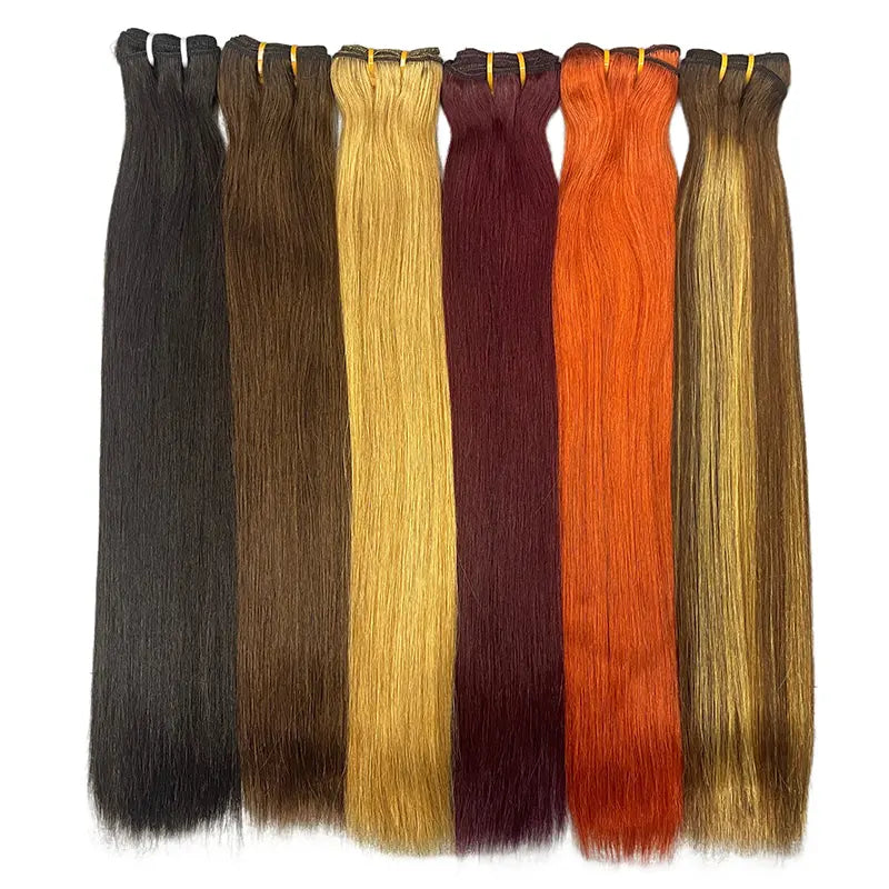 11A Raw Double Drawn Virgin Hair Weaving Straight