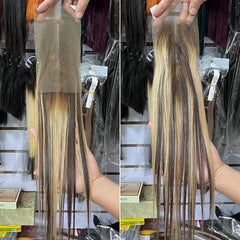 11A+ 2x6 Double Drawn Closure Vietnamese Bone Straight Hair