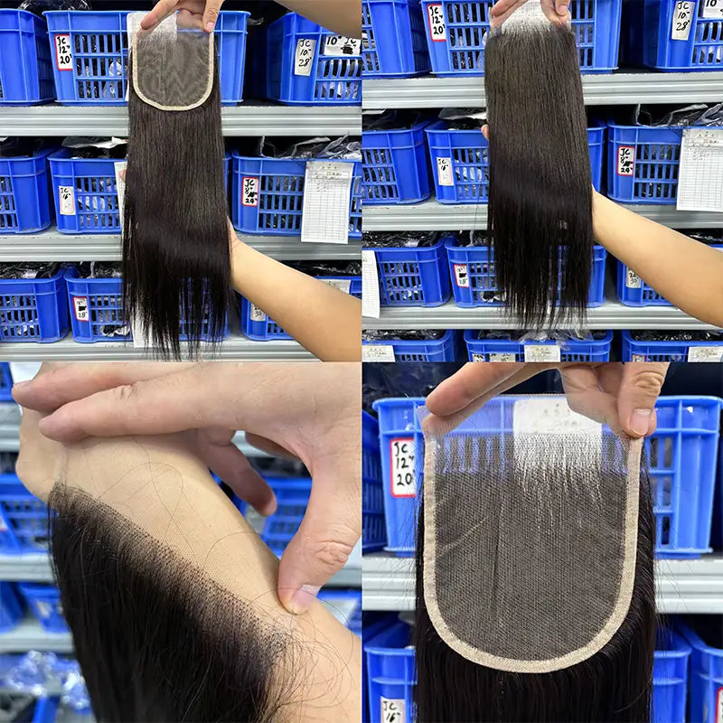 11A Double Drawn 5x5 Transparent Closure Straight