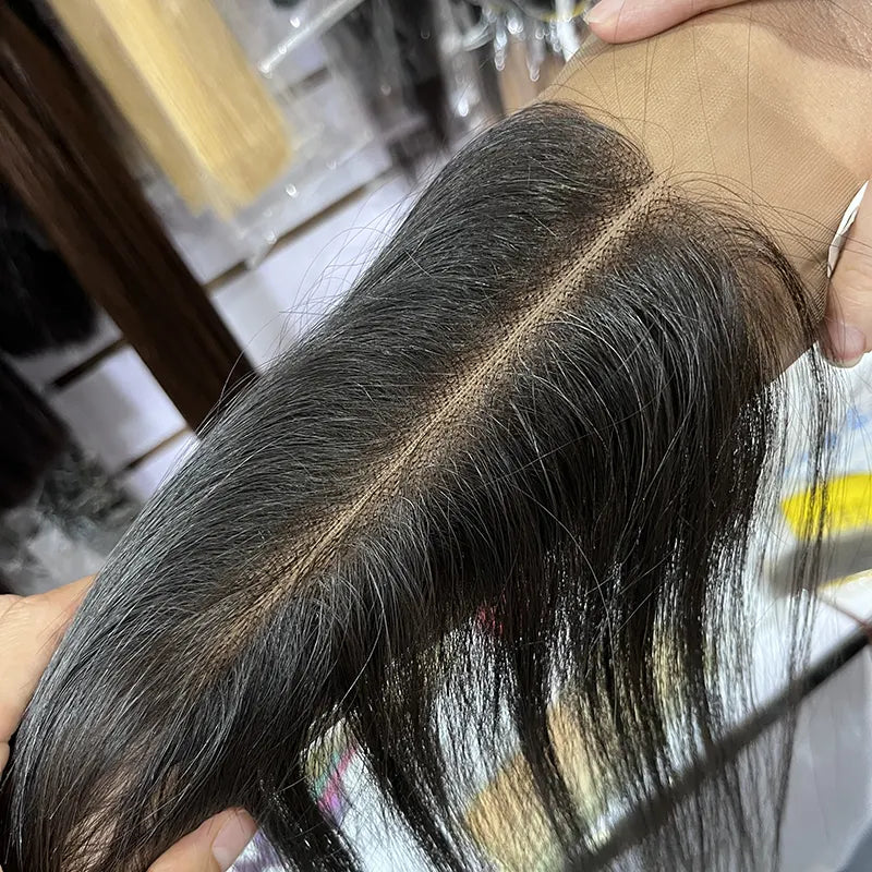 11A+ 2x6 Double Drawn Closure Vietnamese Bone Straight Hair