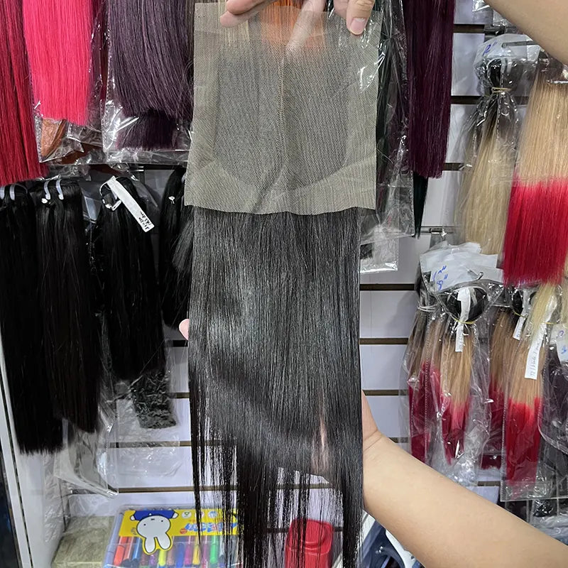 11A+ 5x5 Double Drawn Closure Vietnamese Bone Straight Hair