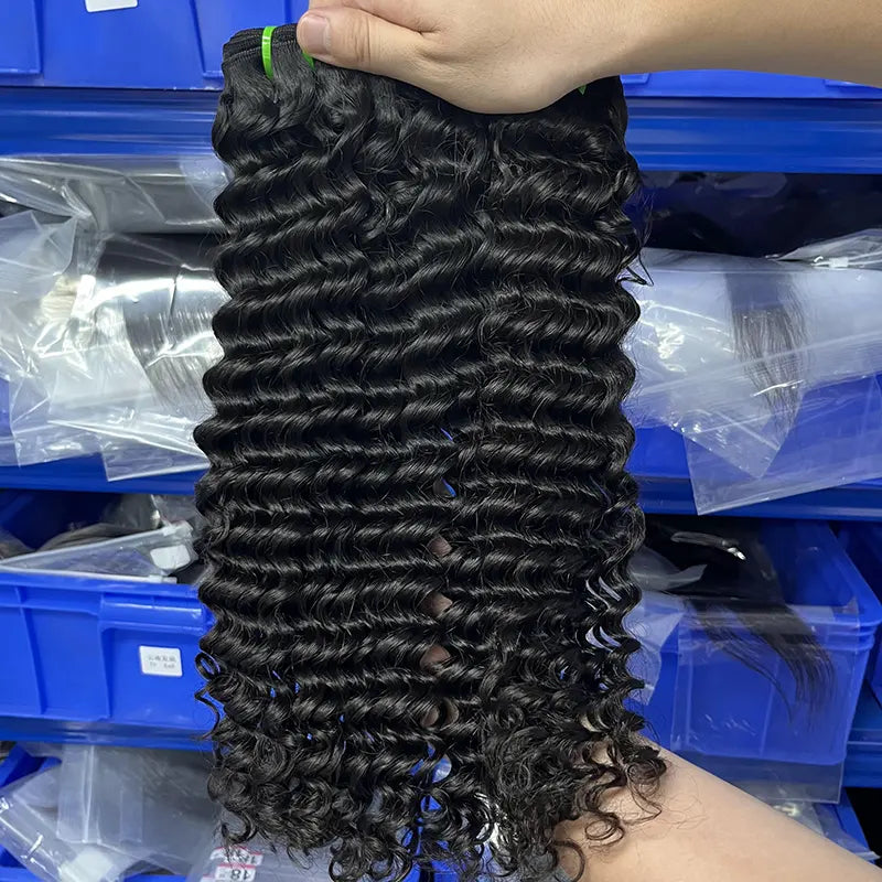 12A Raw Vietnamese Virgin Hair Weaving Deep Wave