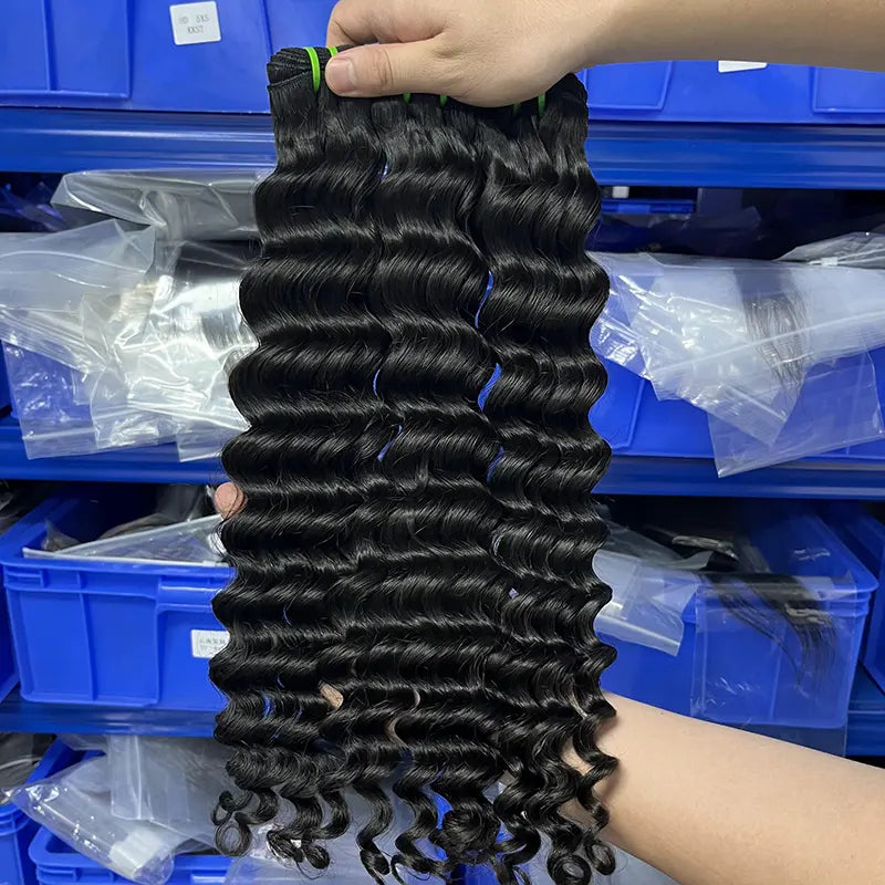 12A Raw Vietnamese Virgin Hair Weaving Loose Deep