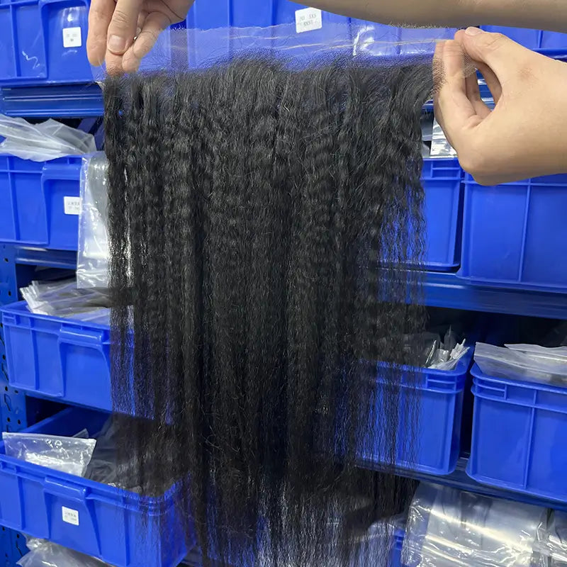 13x4 HD/ Transparent Frontal Kinky Straight