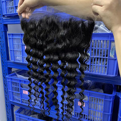 13x6 HD/ Transparent Frontal Deep Wave