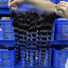 13x6 HD/ Transparent Frontal Deep Wave