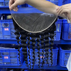 13x6 HD/ Transparent Frontal Deep Wave