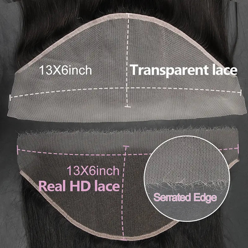 13x6 HD/ Transparent Frontal Water Wave