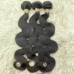 15A Raw Single Donor Virgin Hair Weaving Body Wave