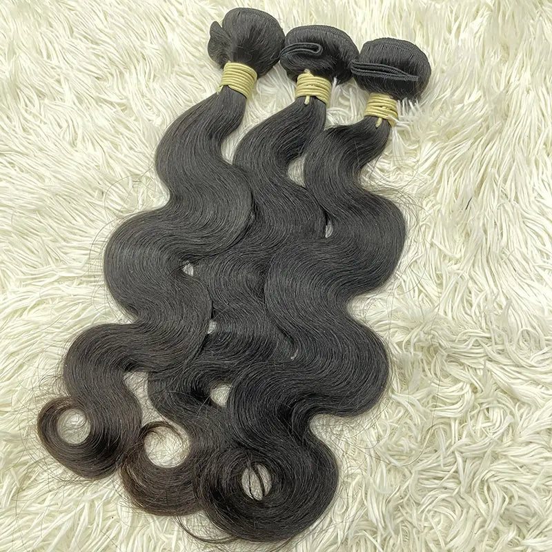 15A Raw Single Donor Virgin Hair Weaving Body Wave
