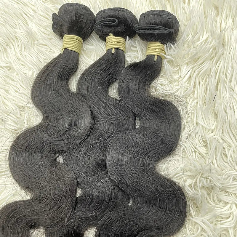 15A Raw Single Donor Virgin Hair Weaving Body Wave