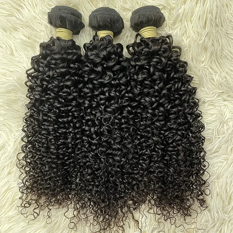 15A Raw Single Donor Virgin Hair Weaving Curly