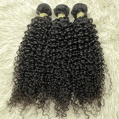 15A Raw Single Donor Virgin Hair Weaving Curly