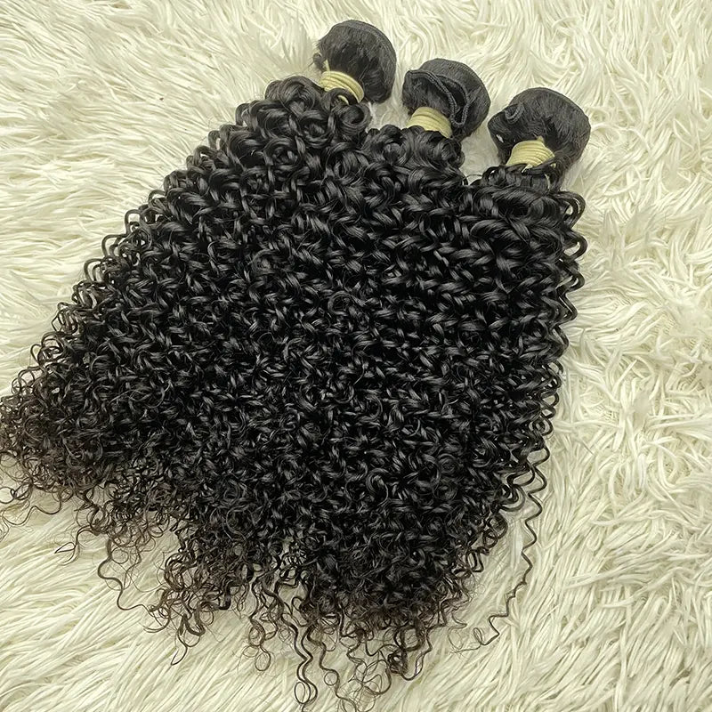 15A Raw Single Donor Virgin Hair Weaving Curly