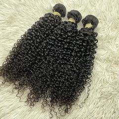 15A Raw Single Donor Virgin Hair Weaving Curly