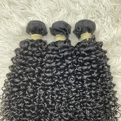 15A Raw Single Donor Virgin Hair Weaving Curly
