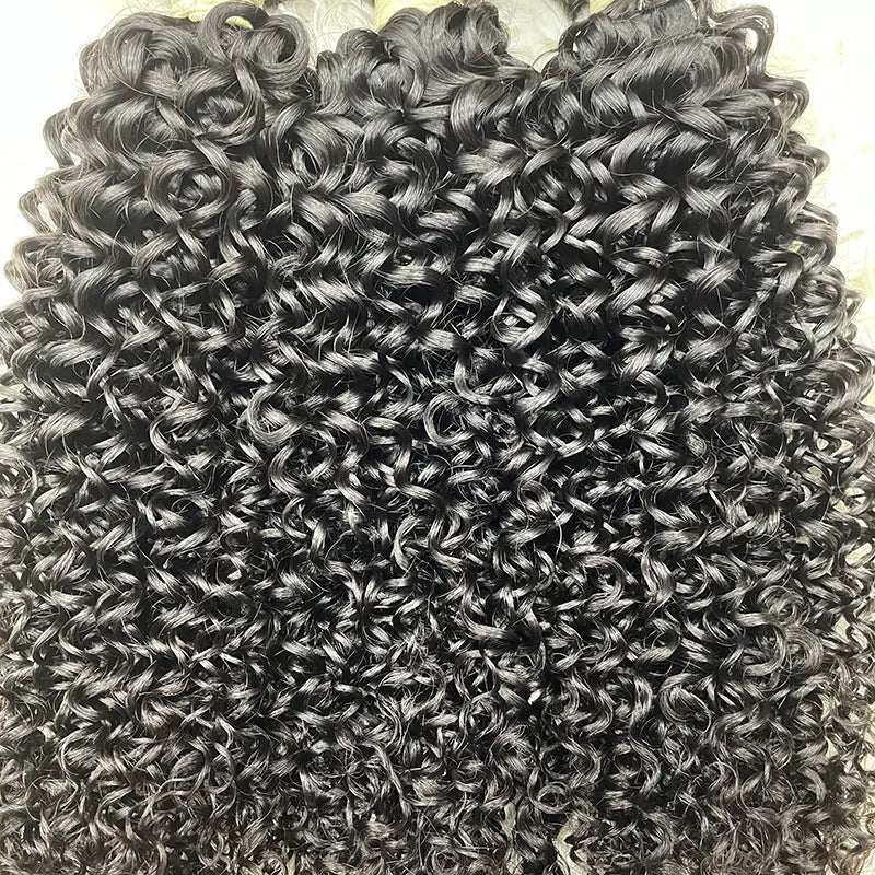 15A Raw Single Donor Virgin Hair Weaving Curly