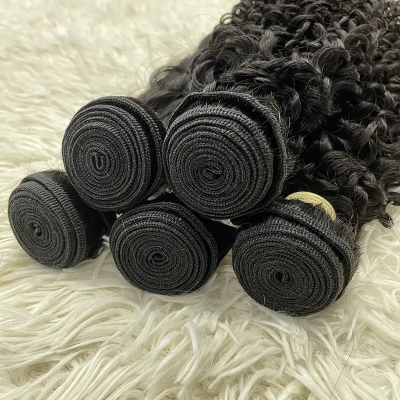 15A Single Donor Raw Hair Weaving Deep Wave