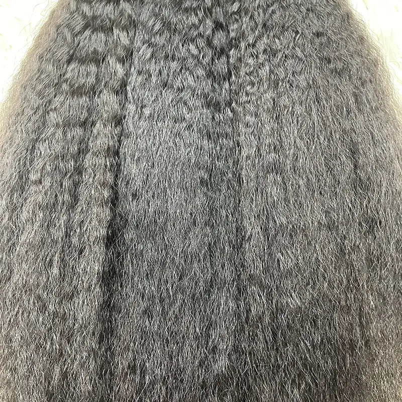 15A Raw Single Donor Virgin Hair Weaving Kinky Straight