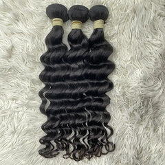 15A Raw Single Donor Virgin Hair Weaving Loose Deep