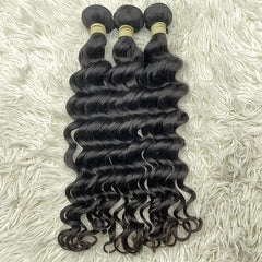 15A Raw Single Donor Virgin Hair Weaving Loose Deep