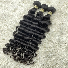15A Raw Single Donor Virgin Hair Weaving Loose Deep