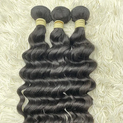 15A Raw Single Donor Virgin Hair Weaving Loose Deep