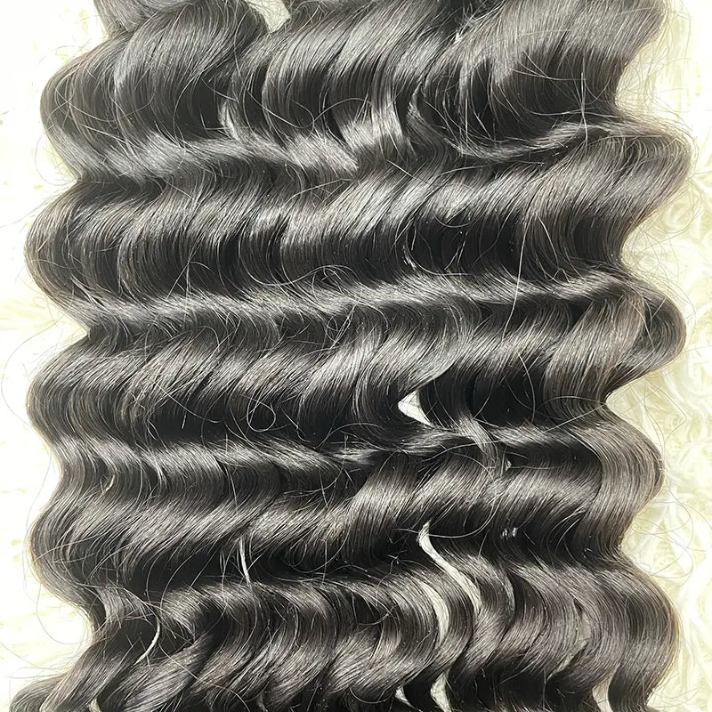 15A Raw Single Donor Virgin Hair Weaving Loose Deep