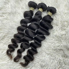 15A Raw Single Donor Virgin Hair Weaving Loose Wave