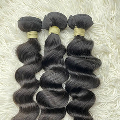 15A Raw Single Donor Virgin Hair Weaving Loose Wave
