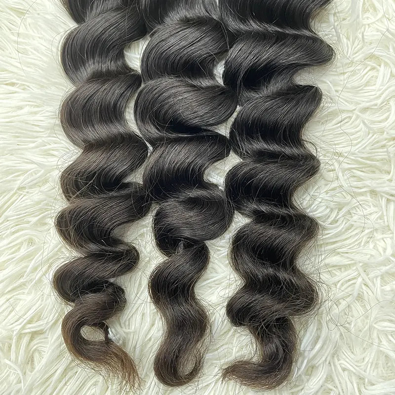 15A Raw Single Donor Virgin Hair Weaving Loose Wave