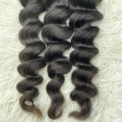 15A Raw Single Donor Virgin Hair Weaving Loose Wave