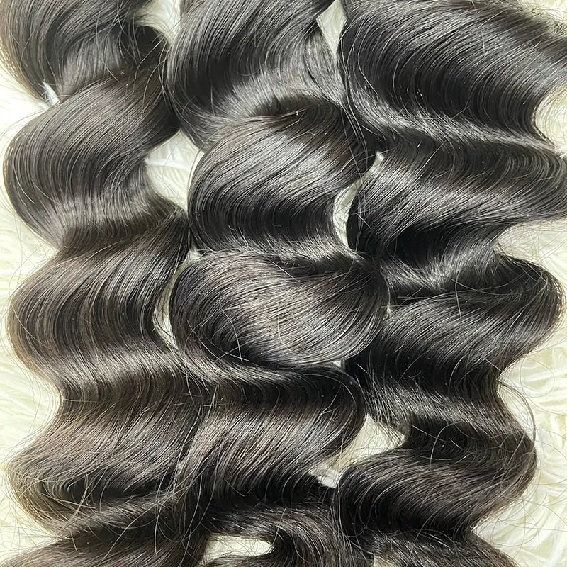 15A Raw Single Donor Virgin Hair Weaving Loose Wave