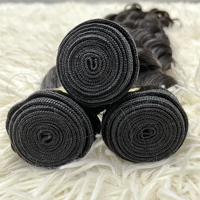 15A Raw Single Donor Virgin Hair Weaving Loose Wave