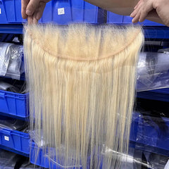#613 Blonde Hair 13x4 HD/ Transparent Frontal