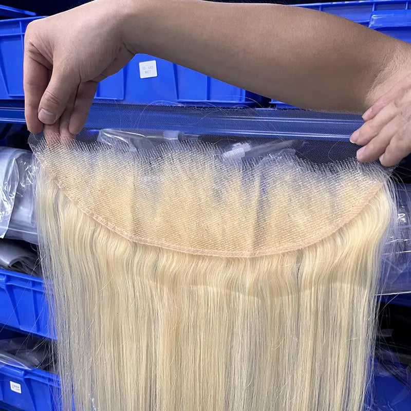 #613 Blonde Hair 13x4 HD/ Transparent Frontal