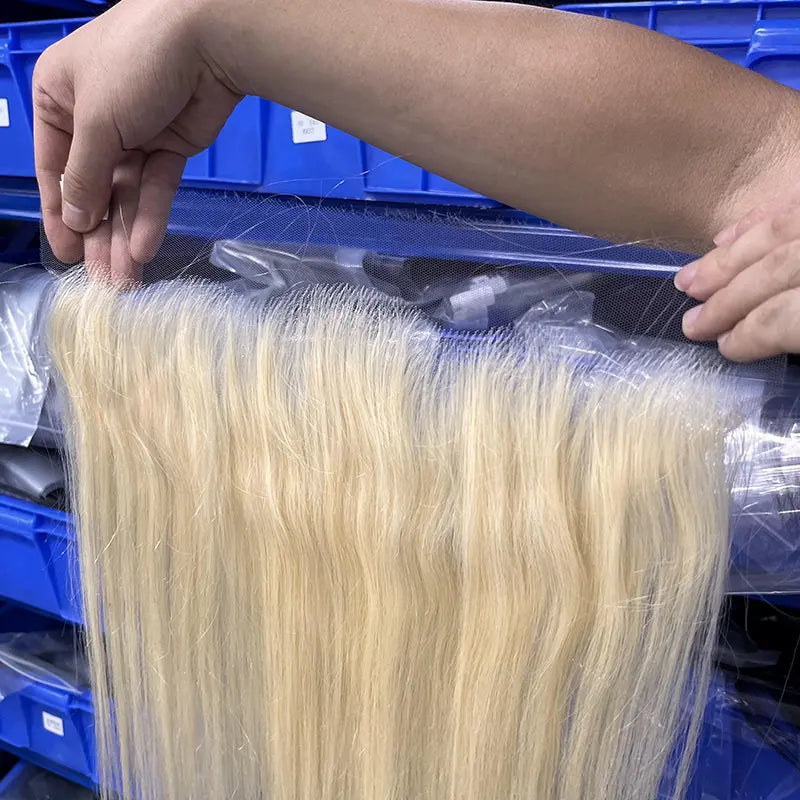 #613 Blonde Hair 13x4 HD/ Transparent Frontal
