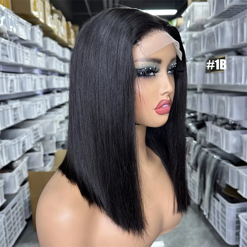 2x6/ 4x4/ 5x5/13x4 Double Drawn Bob Wig Straight