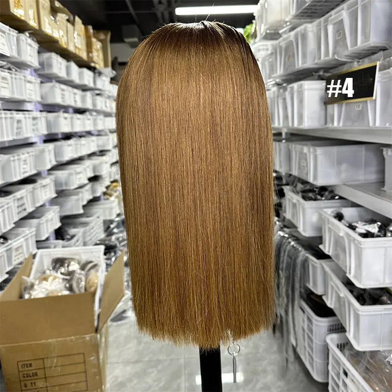 2x6/ 4x4/ 5x5/13x4 Double Drawn Bob Wig Straight