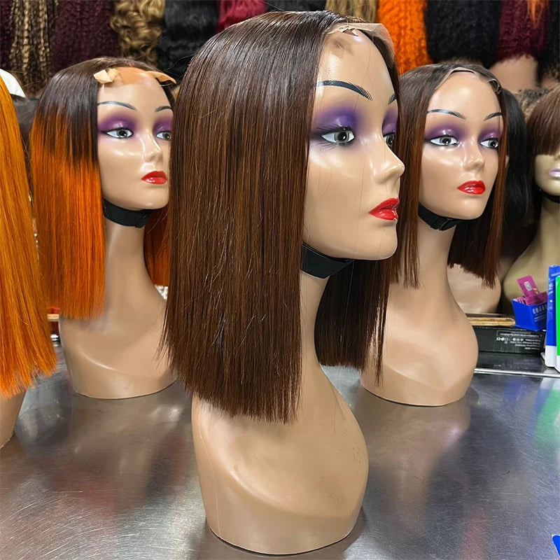 2x6 Vietnamese Double Drawn Closure Bob Raw Hair Wig Bone Straight