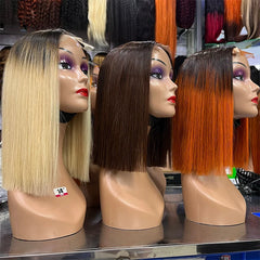 2x6 Vietnamese Double Drawn Closure Bob Raw Hair Wig Bone Straight